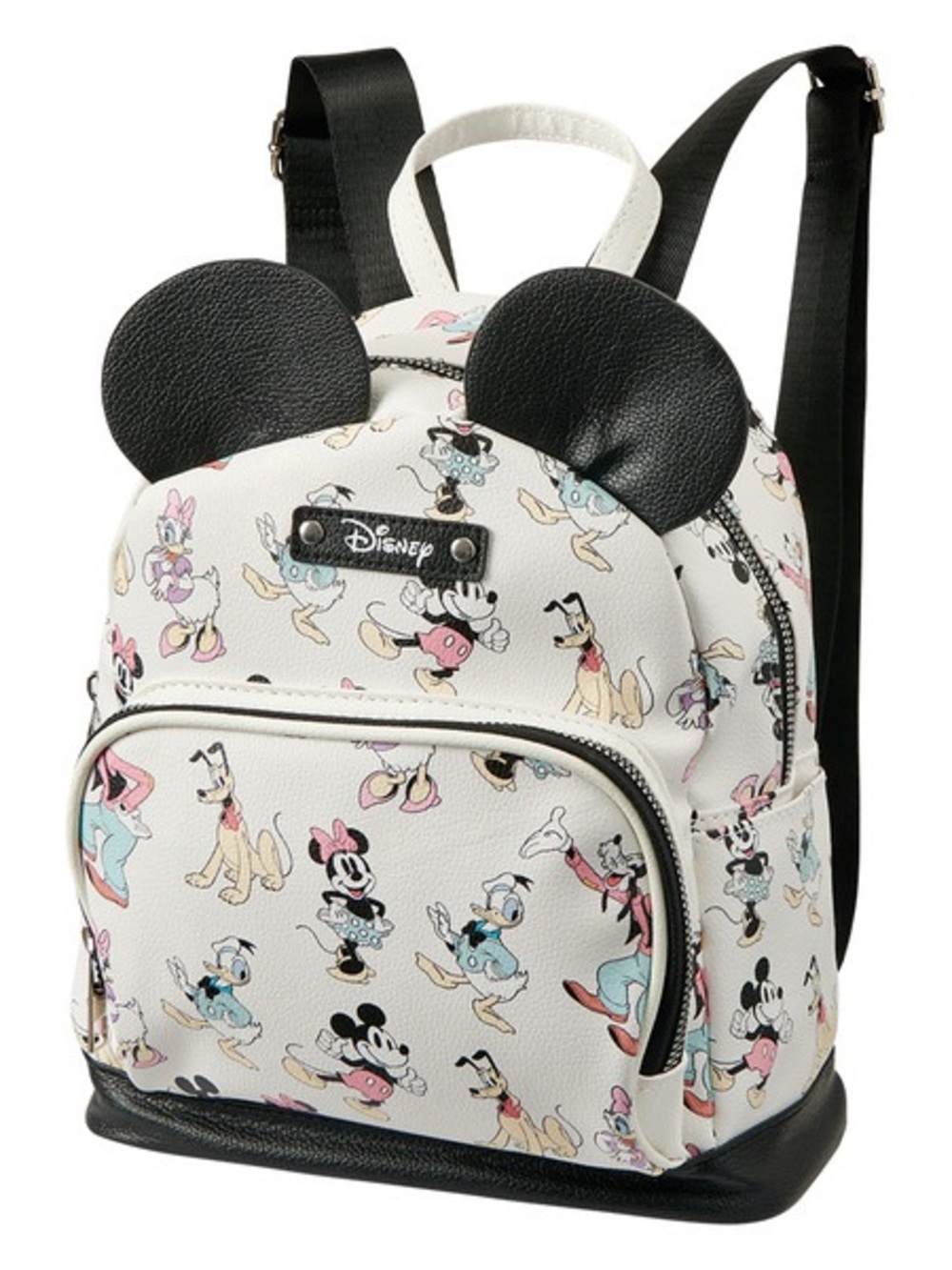 Disney Kids White Minnie & Friends Mini Backpack with Black Ears NWT